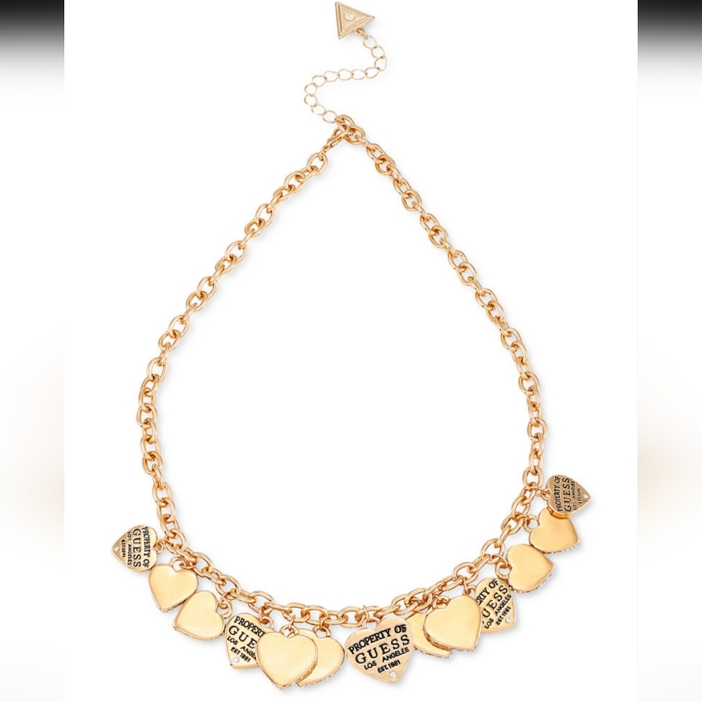 Guess Hearts Necklace - Picture 2 of 5